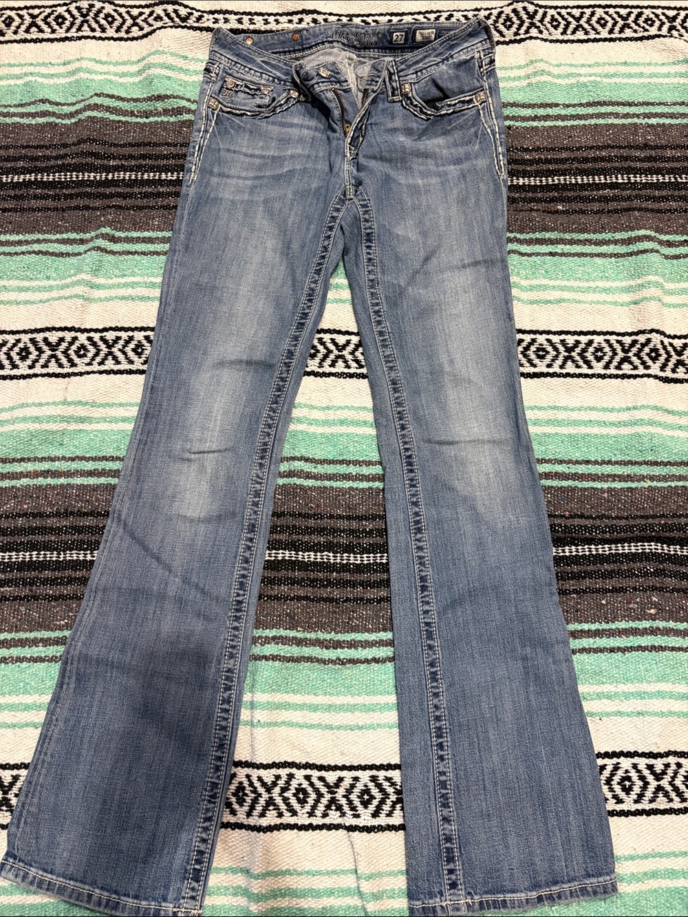 Women’s Miss Me Light Wash Bootcut Jeans - Blue